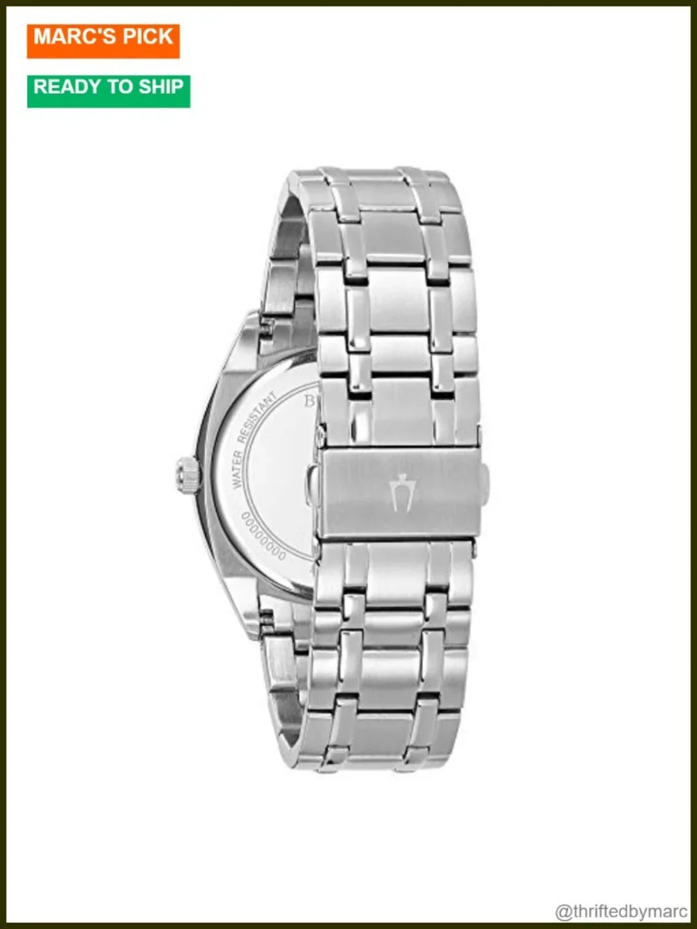 Men's Classic Dress Quartz Watch 39mm Day/Date Stainless Steel Bracelet
